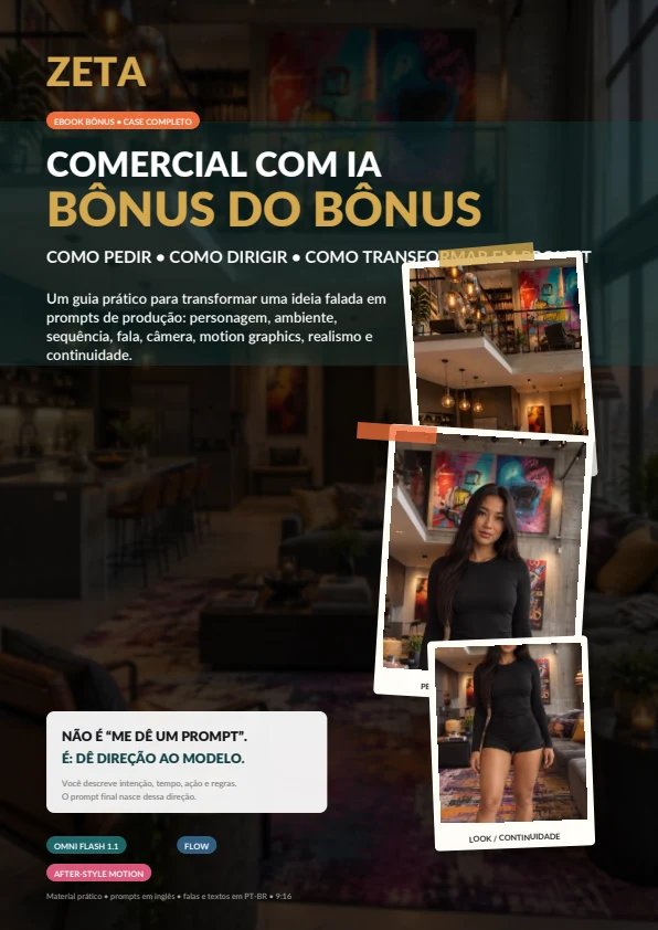 Capa do e-book Comercial com IA — Bônus do Bônus